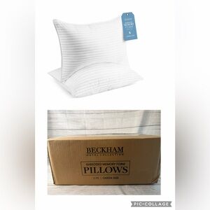 Beckham Hotel Collection Shredded Memory Foam Pillow 2-Pack Queen